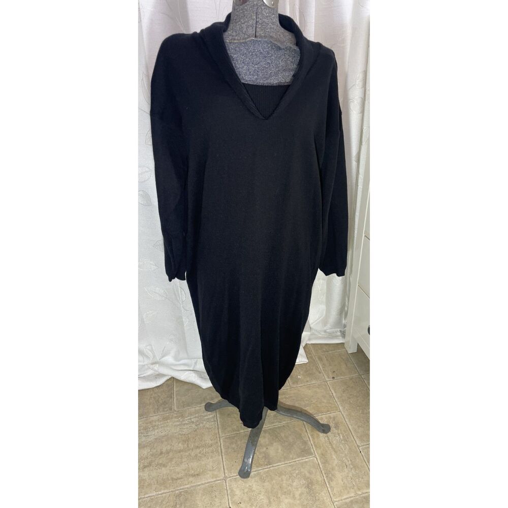 NWT - Lane Byrant - GP Collections - Vintage black cowl neck dress